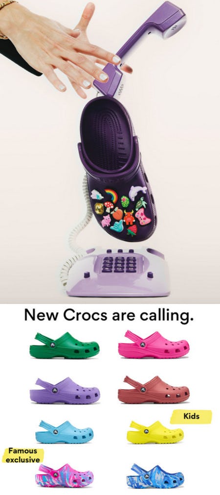 New Arrivals: Colorful Crocs