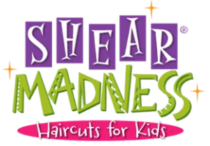 shear madness haircuts for kids logo