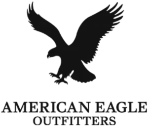 The American Eagle Outfitters logo in monochrome