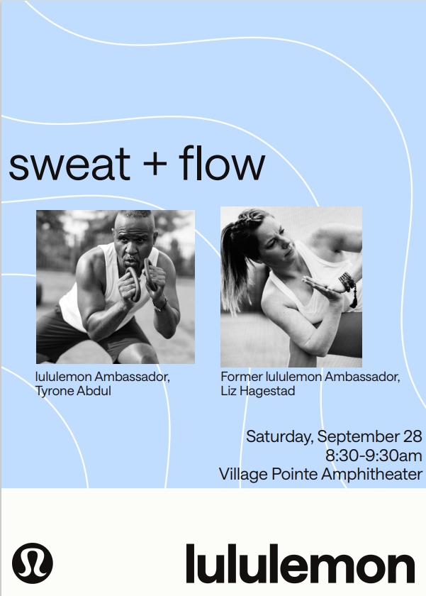 Lululemon Sweat and Flow event