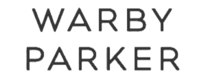 The Warby Parker logo in monochrome