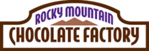 The Rocky Mountain Chocolate Factory logo in monochrome